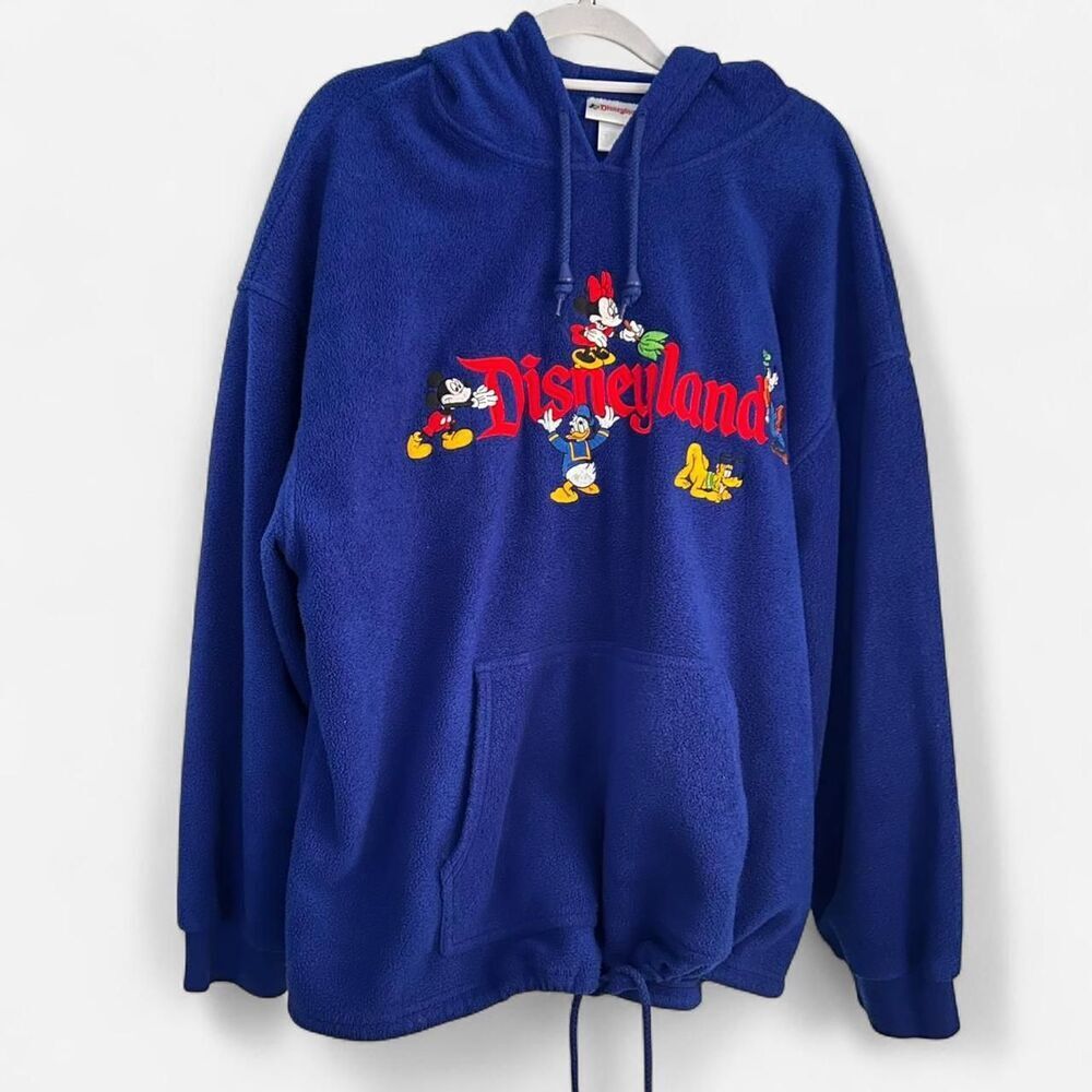 Vintage Disneyland Character Hoodie – Y2K Cartoon Core Fleece (unisex / Large) - Picture 3 of 6